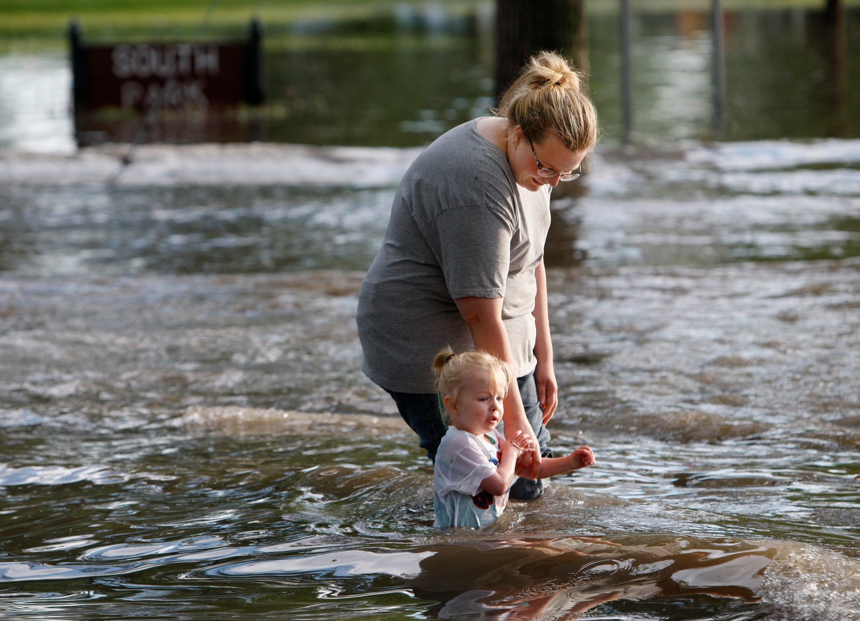 Tornado floodwaters